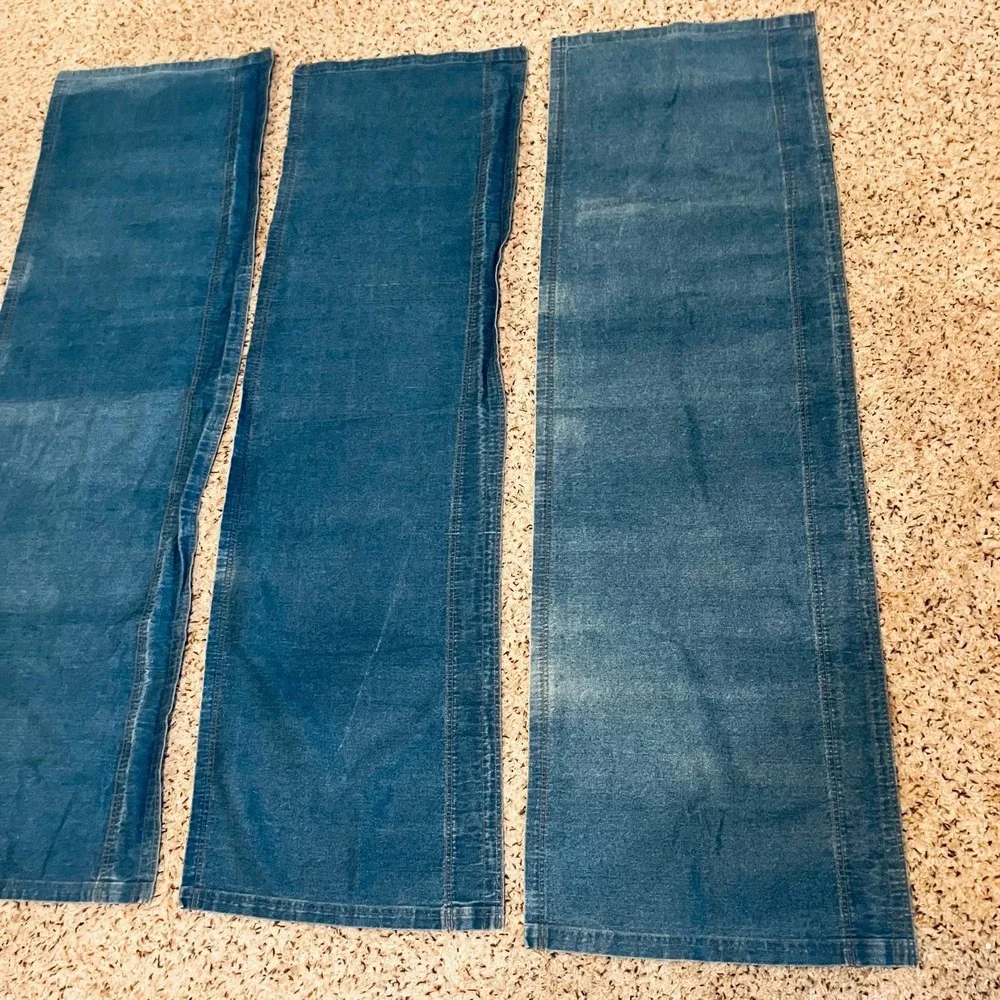 Nobility Dillard's Exclusive 100% Cotton Denim Blue Window Valances (3)